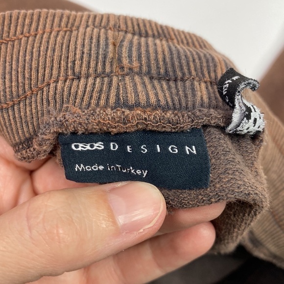 ASOS Acid Brown Wash Oversized Jogger Pants Size 0 - Picture 11 of 14